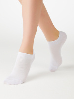 Minimi Женские носки Cotone 1101 суперукороченные bianco р39-41 1 пара