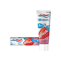 Aquafresh Зубная паста детская Сплэш Защита от сахара со вкусом клубники и мяты (6-8 лет) 50 г