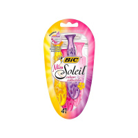 BIC Бритвенный станок одноразовый Miss Soleil 3 лезвия 4 шт