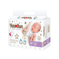 YokoSun Подгузники Premium на липучках Newborn (до 5 кг) 36 шт