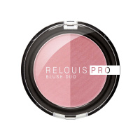 NEW! Relouis PRO BLUSH DUO румяна компактные 5г темно-розовый т.202 / шт / РБ760-17 / 019644