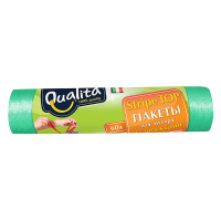 Qualita Пакеты для мусора с завязками 60 л 10 шт