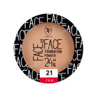 TF Cosmetics Пудра компактная Face To Face тон 21 натуральный беж 13 г