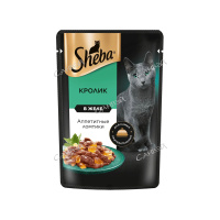 Sheba Корм влажный для кошек Ломтики в желе Кролик 75 г