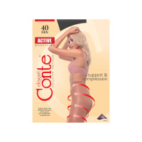 Conte Active Женские колготки с массажным эффектом 40 den nero размер L