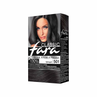 Fara Краска для волос кремовая стойкая Classic тон 501 Черный 115 мл