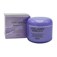 Jigott Крем для лица Collagen Healing Cream Питательный с коллагеном 100 мл