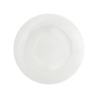 Тарелка суповая керамическая White c точками 21.6 см