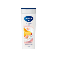 Aura Крем-гель для душа Персик и Аргана 390мл