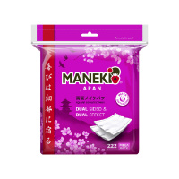 Maneki Ватные диски Sakura Прямоугольные с пресс-линией по краю 222 шт