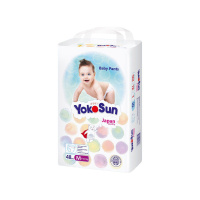 Yokosun Подгузники-трусики детские одноразовые р.М (6-10 кг) 48 шт