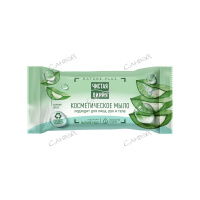 Чистая Линия Твердое мыло Nature Plus косметическое сочное алоэ 75 г