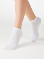 Minimi Женские носки Cotone 1201 укороченные bianco р39-41 1 пара