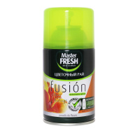 Master Fresh Сменный баллон для автоматического освежителя воздуха Fusion Цветочный рай 250 мл