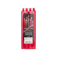 GreenTime Хозяйственные свечи Lovelife Красные 1,8х20 см 4 шт