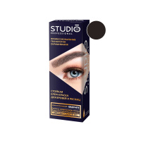 Studio Стойкая крем-краска для бровей и ресниц Professional Графит 50 мл