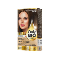 Only Bio Крем-краска для волос Color тон 5.0 Темно-русый 115 мл