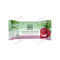 Чистая Линия Твердое мыло Nature Plus косметическое клубника и базилик 75 г