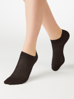 Minimi Женские носки Cotone 1101 суперукороченные nero р35-38 1 пара