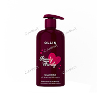 Ollin Шампунь для волос Beauty Family с кератином и протеинами шелка 500 мл