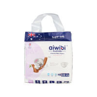 Aiwibi Подгузники детские для новорожденных Premium р. NewBorn (до 5 кг) 22 шт