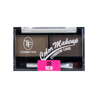 TF Cosmetics Палетка теней для бровей Eyebrow Cake двухцветные тон 05 серо-коричневый 6 г