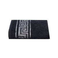 Cleanelly Полотенце махровое для рук 50х90 см Tavropos Черный 460 г/м2
