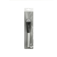 Кисть для макияжа Silver с пластиковой ручкой серебряный 18 см