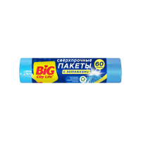 Big City Life Пакеты для мусора с затяжками LD Сверхпрочные 60 л 10 шт