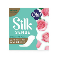 Ola Прокладки ежедневные Silk Sense мягкие, аромат Бархатная роза 60 шт