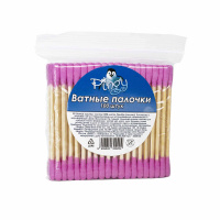 Pingy Ватные палочки бамбук Розовый 100 шт