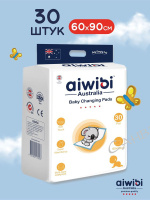 Aiwibi Пеленки детские одноразовые 600х900 мм 30 шт