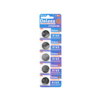 Deleex Батарейки литиевые 3V тип CR2016 5 шт