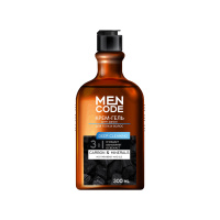 Men Code Гель для душа 3в1 Deep Cleaning Экстракт угля и Минералы 300 мл
