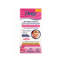 Флоресан Восковые полоски для депиляции Deep depil для чувствительной кожи лица 20 шт