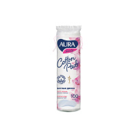 Aura Ватные диски Beauty прошитые 100 шт