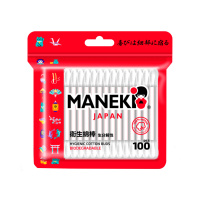 Maneki Ватные палочки Red Белые 100 шт